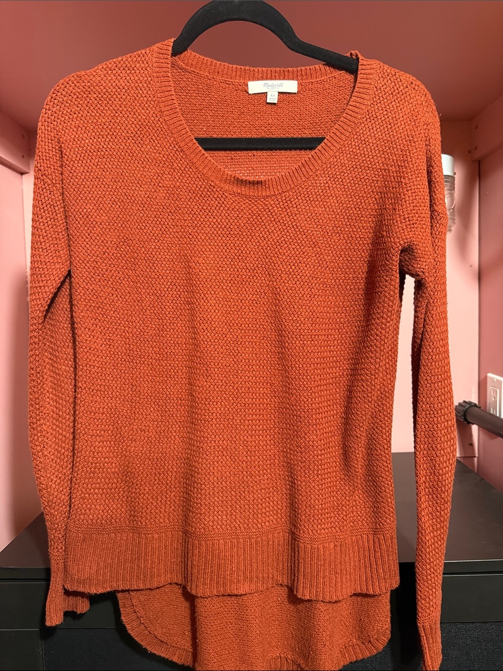 Madewell burnt orange Knit Scoop-Neck Sweater